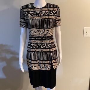 K.C. Spencer New York dress, just above the knee length, Size 8, slit in back